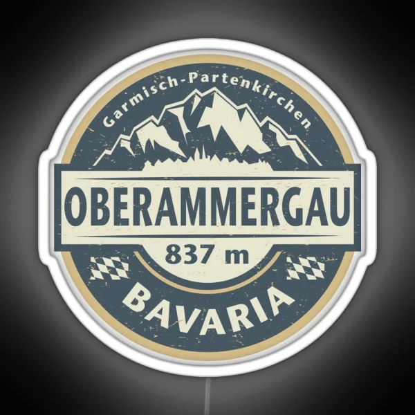 Oberammergau Bavaria Germany RGB Neon Sign