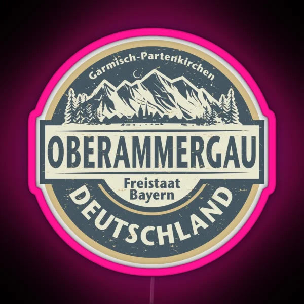 Oberammergau Bavaria Germany RGB Neon Sign
