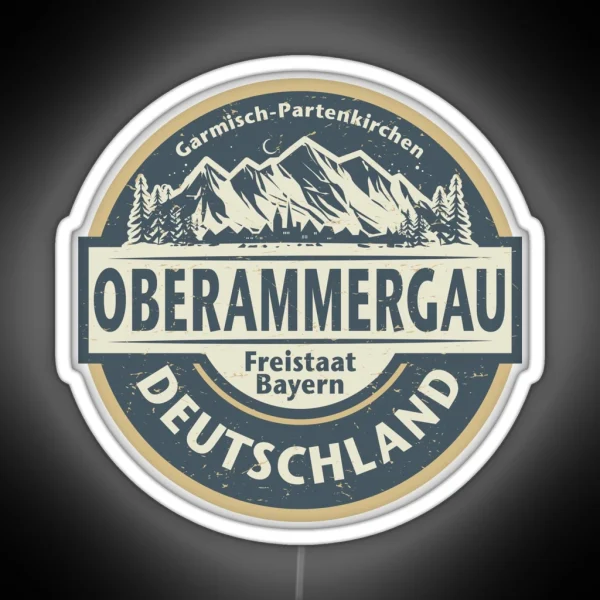 Oberammergau Bavaria Germany RGB Neon Sign