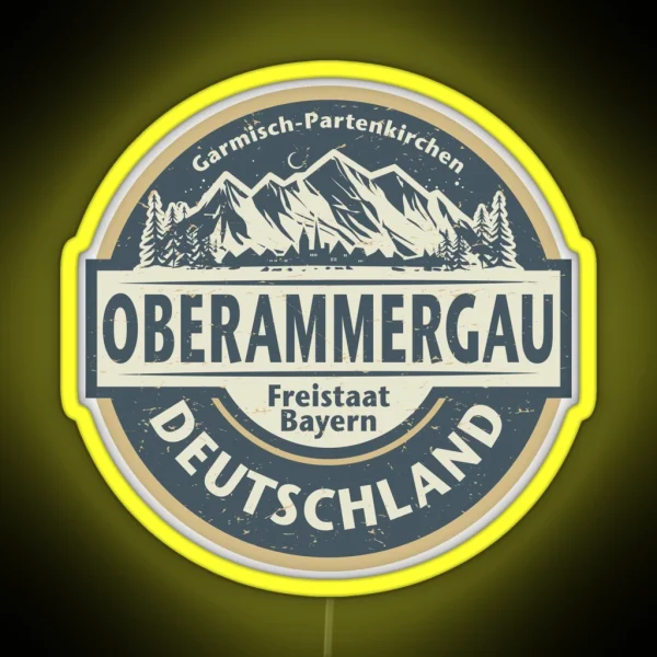 Oberammergau Bavaria Germany RGB Neon Sign