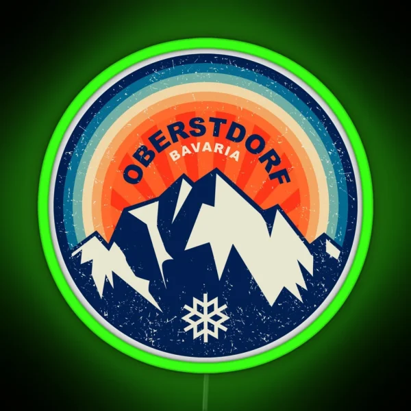 Oberstdorf Germany RGB Neon Sign