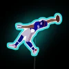 Neon RGB LED Sign with Color-Changing Object Background Artwork Design