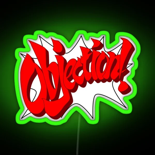 OBJECTION RGB Neon Sign