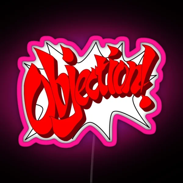 OBJECTION RGB Neon Sign