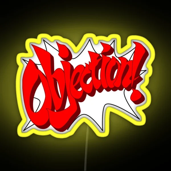 OBJECTION RGB Neon Sign