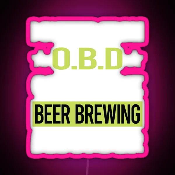 Obsessive Love Beer Brewing RGB Neon Sign