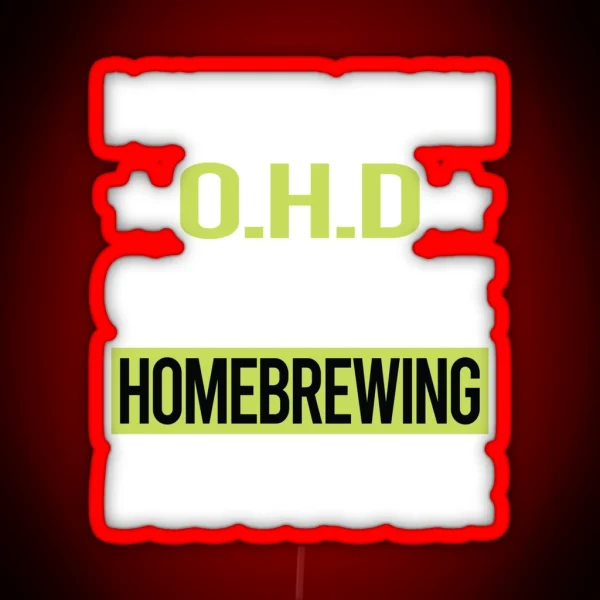 Obsessive Love Homebrewing Homebrew Homebrewer Beer RGB Neon Sign
