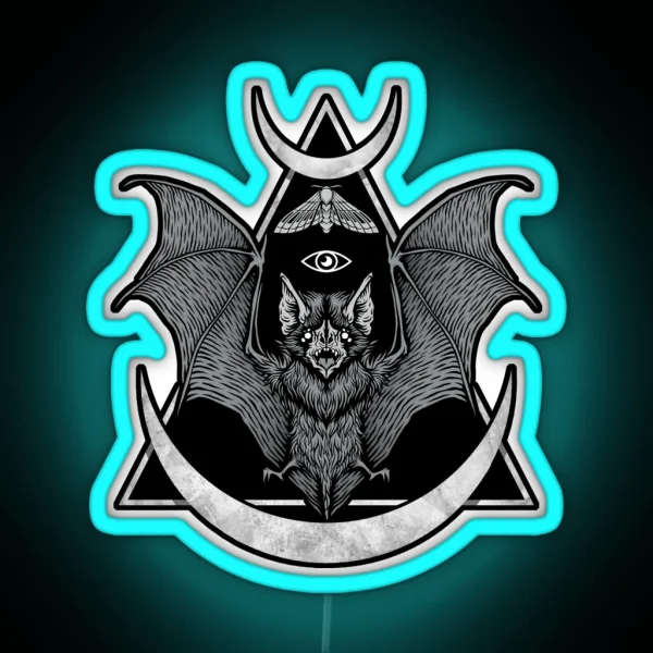 Occult Bat RGB Neon Sign