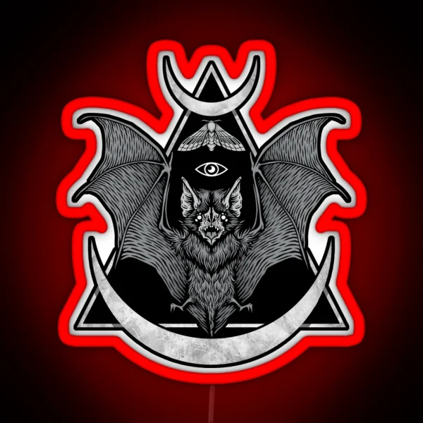Occult Bat RGB Neon Sign