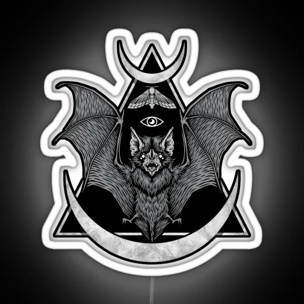 Occult Bat RGB Neon Sign