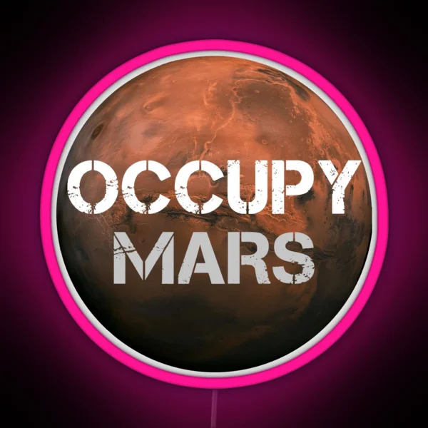 Occupy Mars RGB Neon Sign