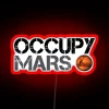 Boldly illuminate your space-inspired decor with this vibrant Mars sign