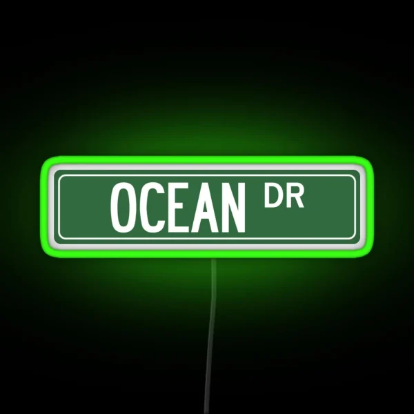 OCEAN DR RGB Neon Sign