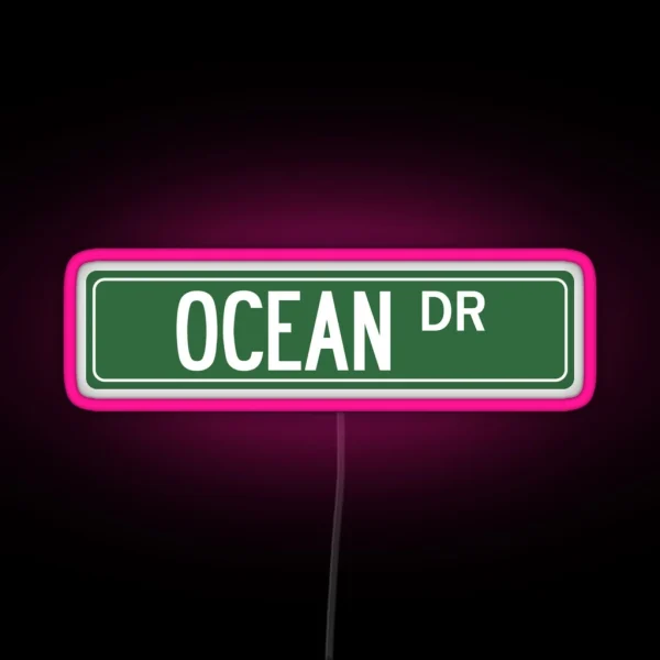 OCEAN DR RGB Neon Sign