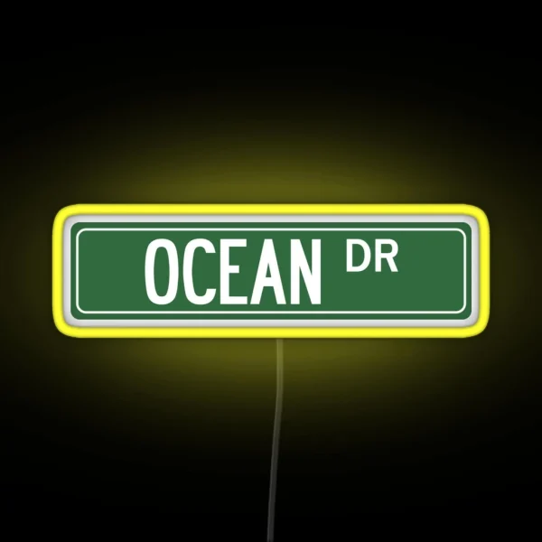 OCEAN DR RGB Neon Sign