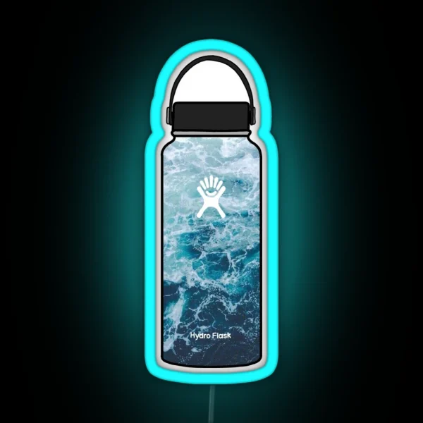 Ocean Hydroflask RGB Neon Sign