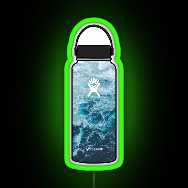 Ocean Hydroflask RGB Neon Sign