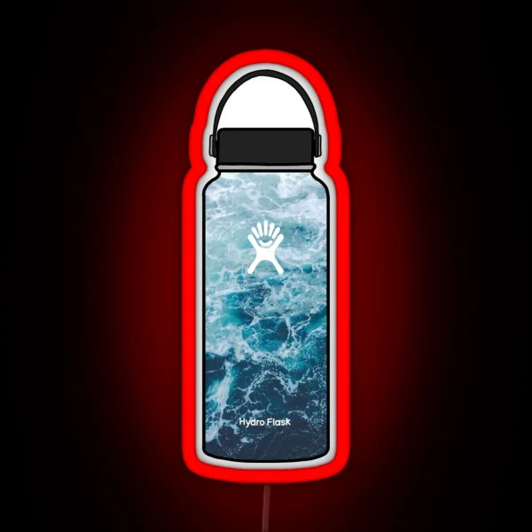 Ocean Hydroflask RGB Neon Sign