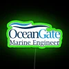 Whimsical ocean-inspired LED lighting for marine engineer enthusiast spaces decoration.