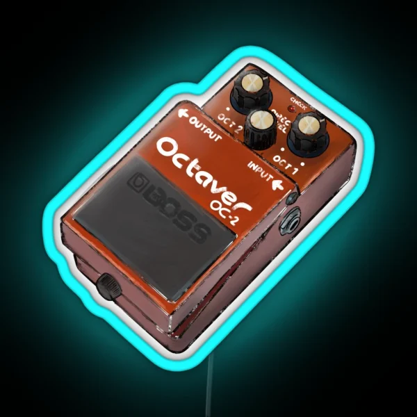Octave Boss Pedals RGB Neon Sign