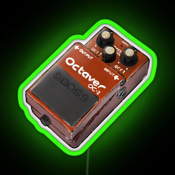 Octave Boss Pedals RGB Neon Sign