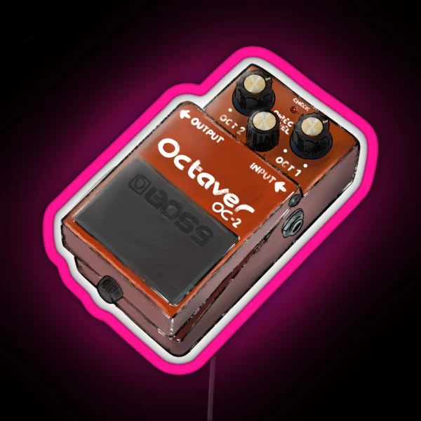 Octave Boss Pedals RGB Neon Sign