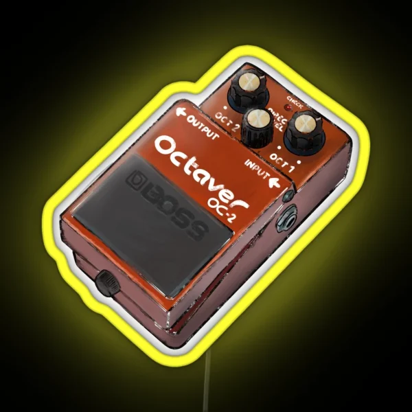 Octave Boss Pedals RGB Neon Sign
