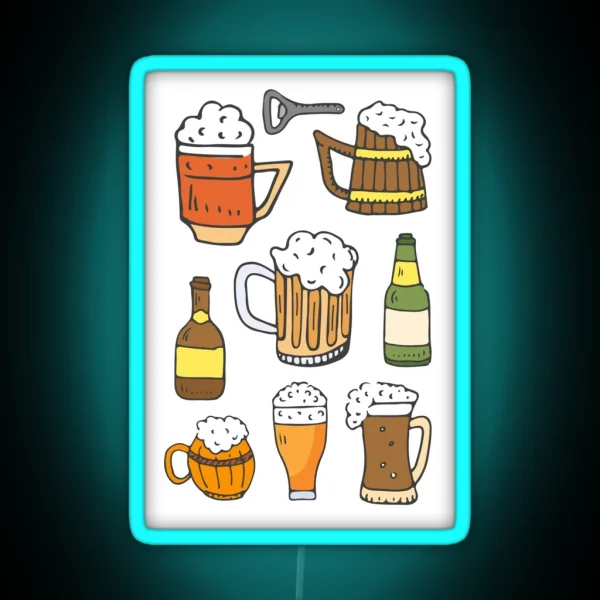 Octoberfest And Beer Festival RGB Neon Sign