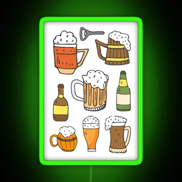 Octoberfest And Beer Festival RGB Neon Sign