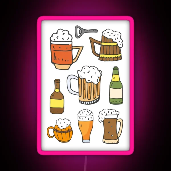 Octoberfest And Beer Festival RGB Neon Sign