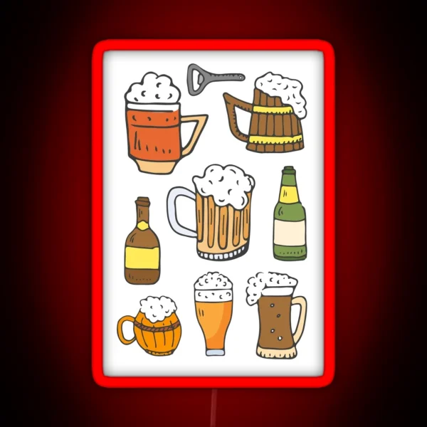Octoberfest And Beer Festival RGB Neon Sign
