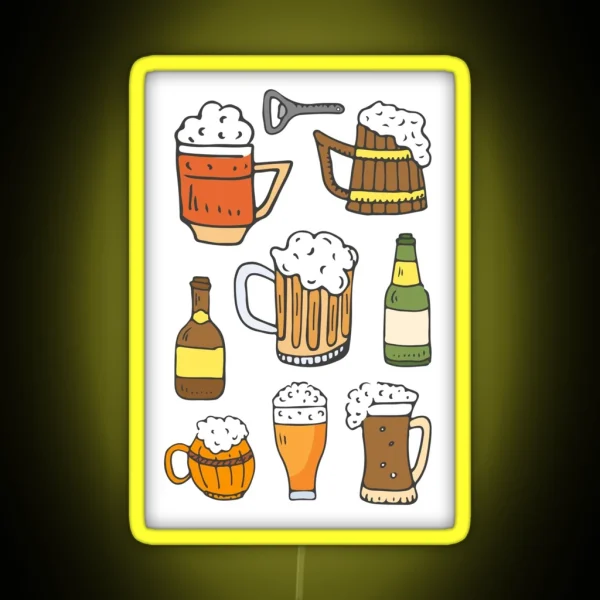 Octoberfest And Beer Festival RGB Neon Sign