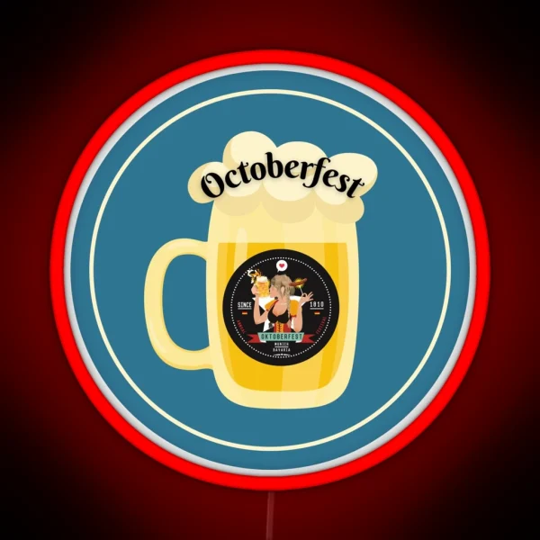 Octoberfest Beer Mug RGB Neon Sign
