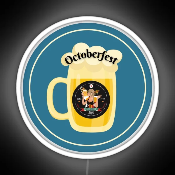 Octoberfest Beer Mug RGB Neon Sign