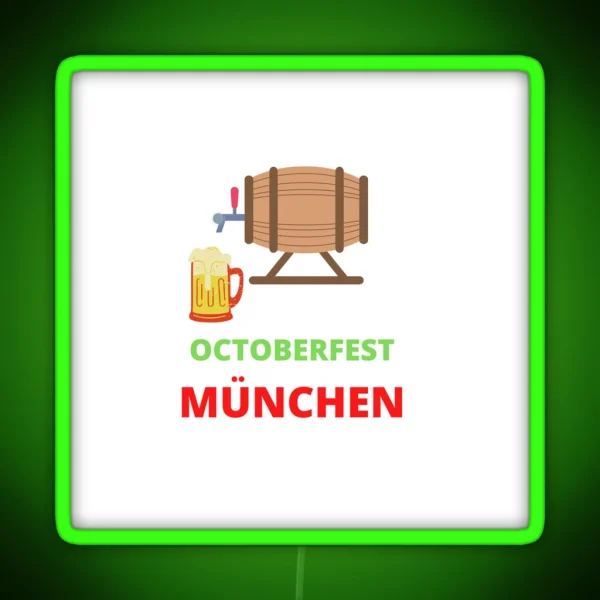 OCTOBERFEST MUNHEN RGB Neon Sign