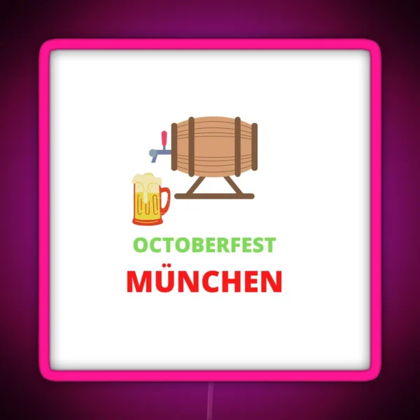 OCTOBERFEST MUNHEN RGB Neon Sign