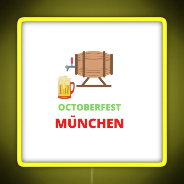 OCTOBERFEST MUNHEN RGB Neon Sign