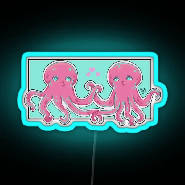 Octopus Lovers RGB Neon Sign