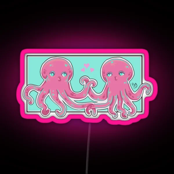 Octopus Lovers RGB Neon Sign