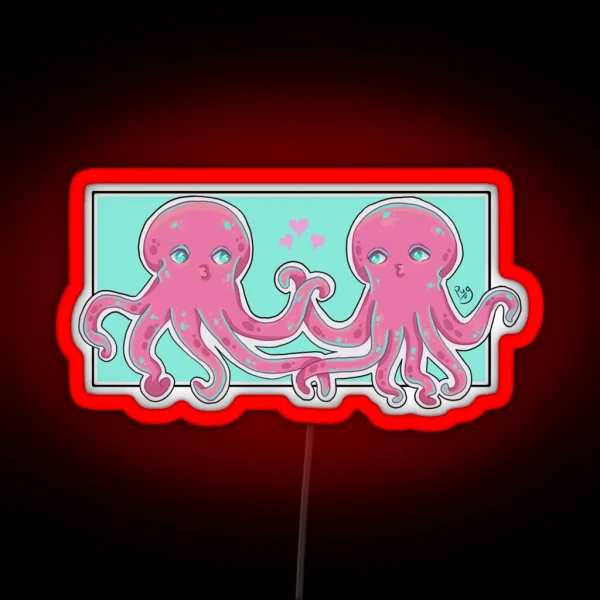 Octopus Lovers RGB Neon Sign