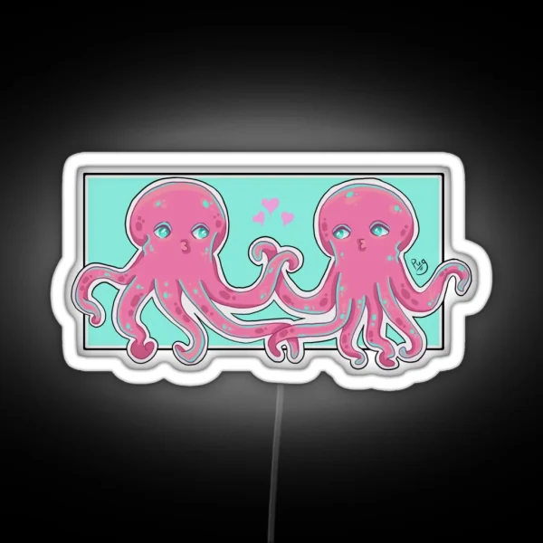 Octopus Lovers RGB Neon Sign