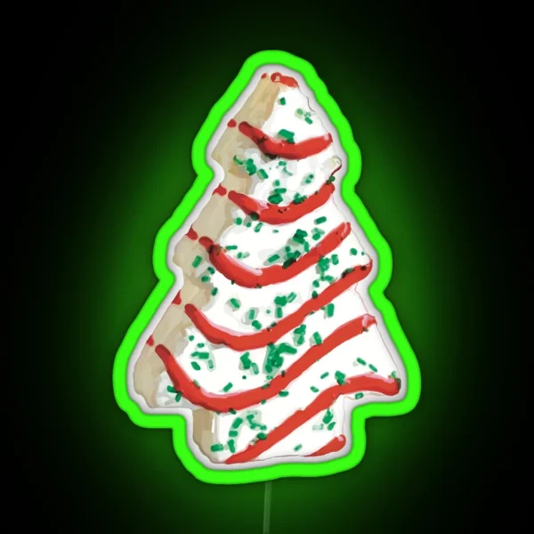 Ode To The Christmas Tree Cake RGB Neon Sign
