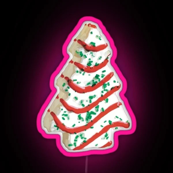 Ode To The Christmas Tree Cake RGB Neon Sign