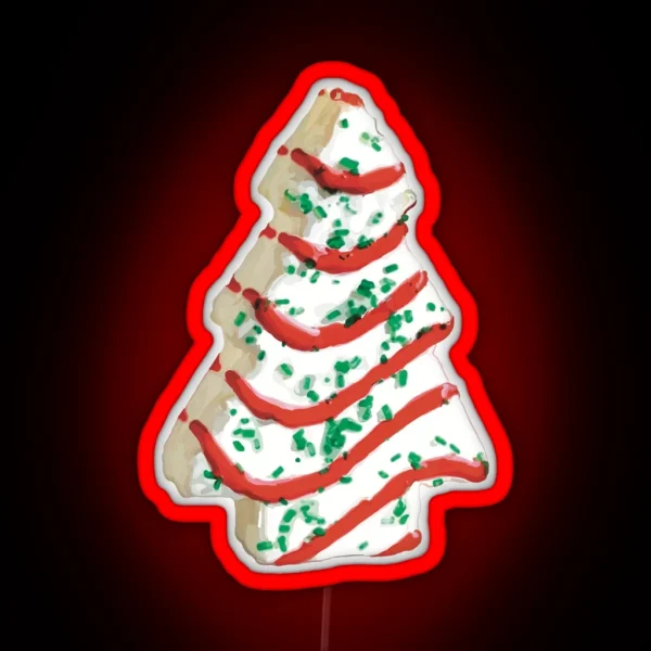 Ode To The Christmas Tree Cake RGB Neon Sign