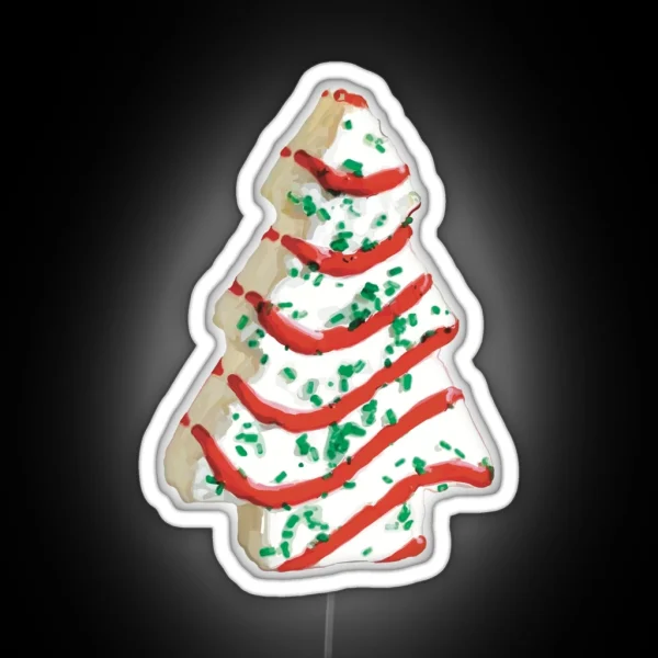 Ode To The Christmas Tree Cake RGB Neon Sign