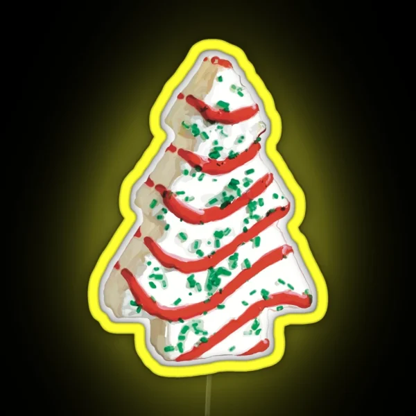Ode To The Christmas Tree Cake RGB Neon Sign