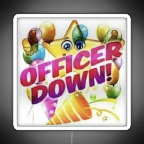 Officer Down Acab RGB Neon Sign