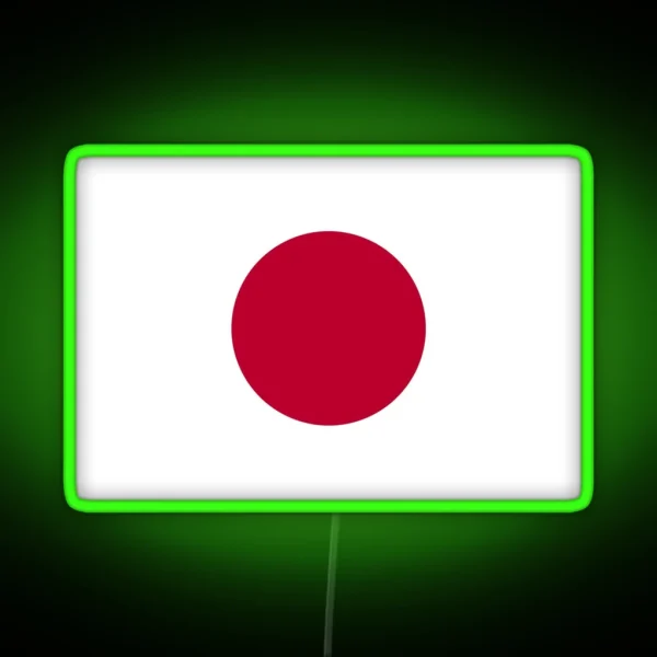 Official Flag Of Japan RGB Neon Sign
