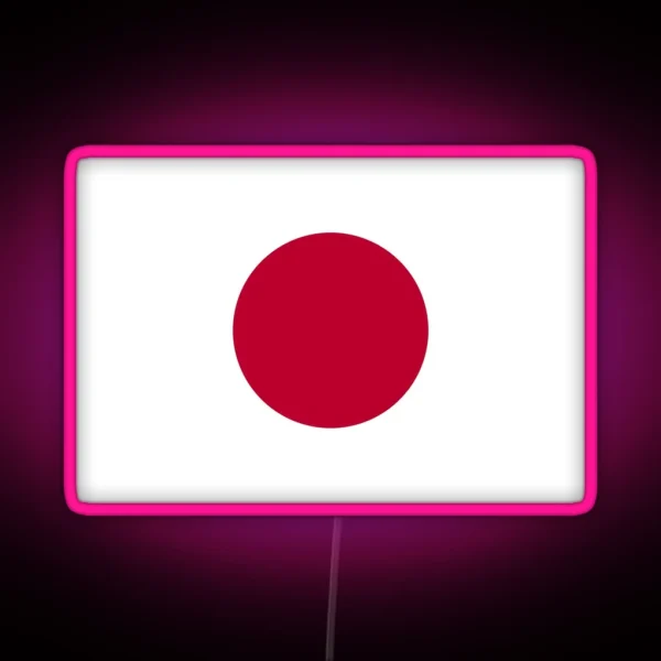 Official Flag Of Japan RGB Neon Sign