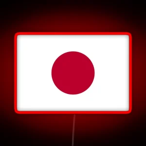 Official Flag Of Japan RGB Neon Sign